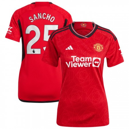 Manchester United Sancho 25 Dame Hjemmedrakt 2023-24 Kortermet